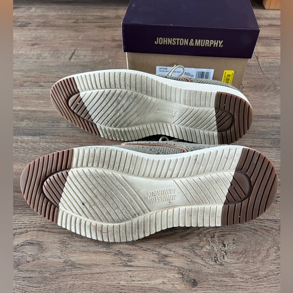 Johnston & Murphy Men’s UPTON TAUPE HEATHERED KNIT Size 10M - Picture 11 of 11